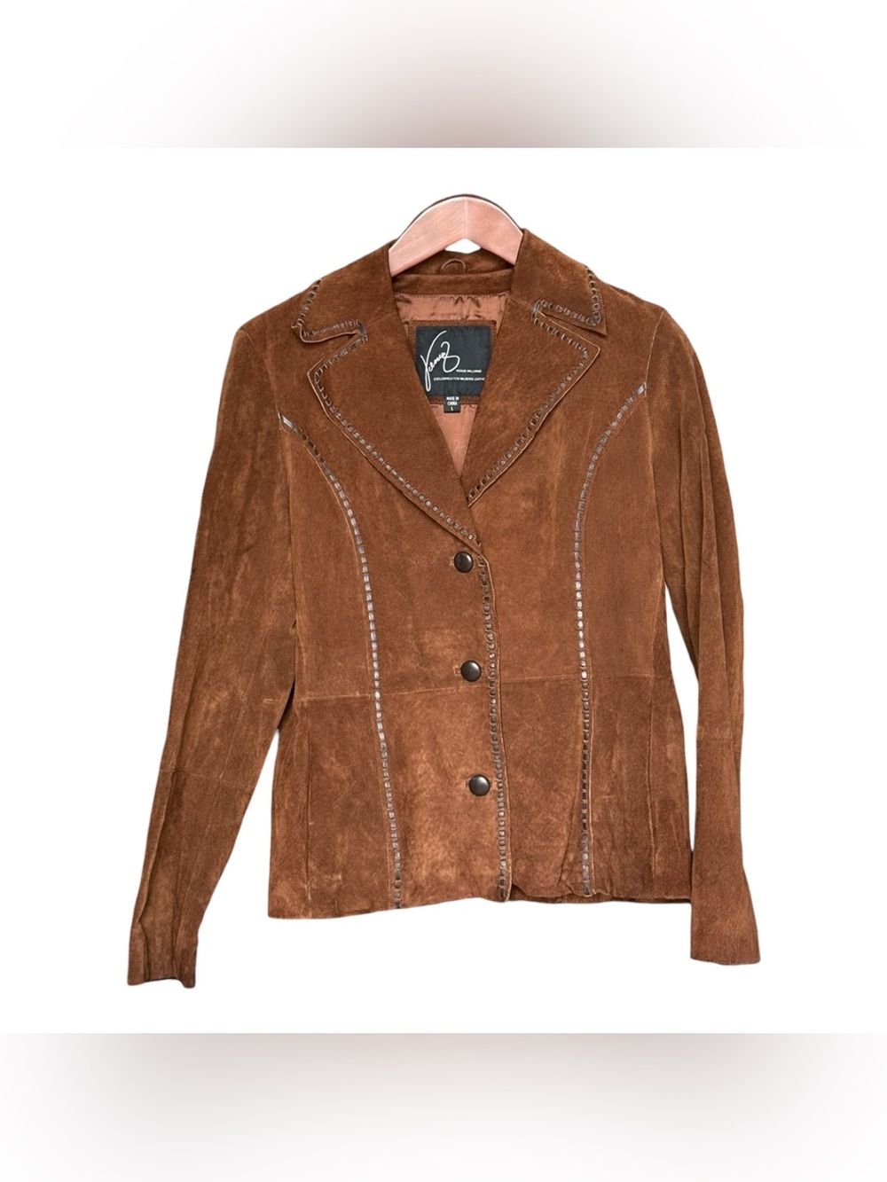 Venus Williams For Wilsons Leather • Brown Suede Jacket • Y2K • Size Large